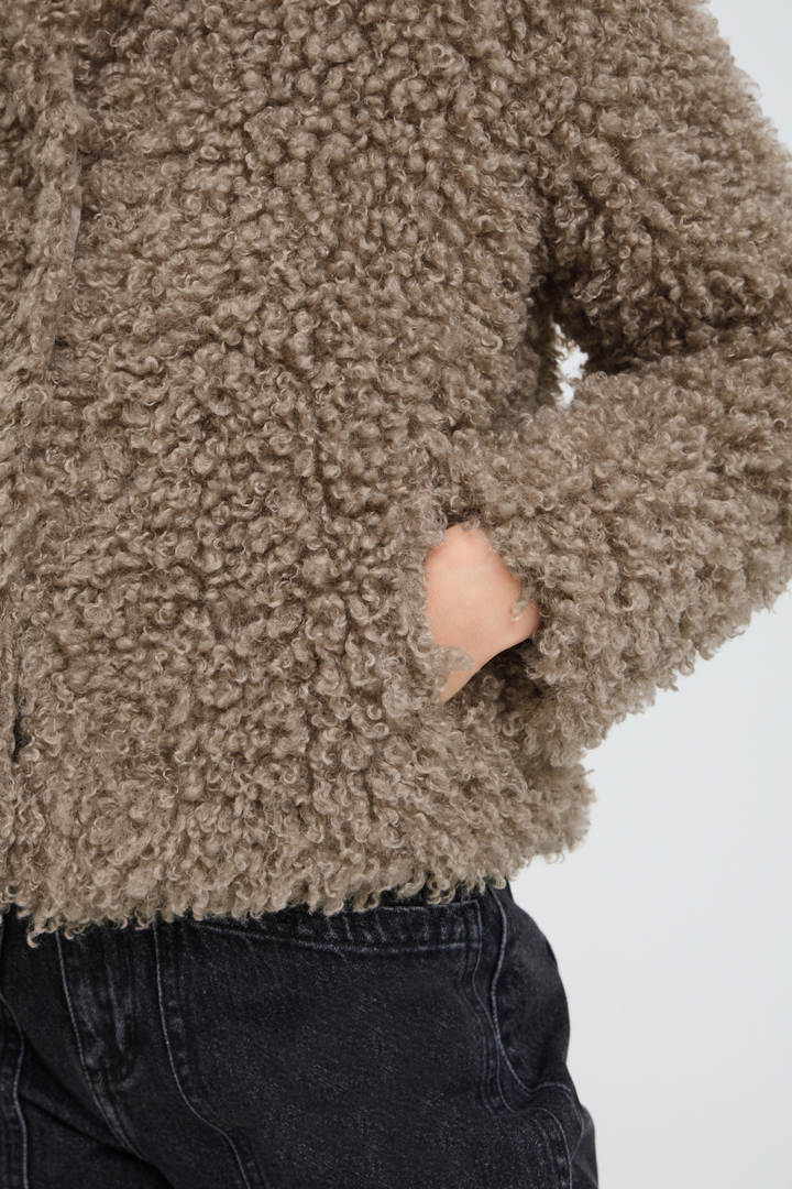 b.young Arinie Faux-Fur Jacket