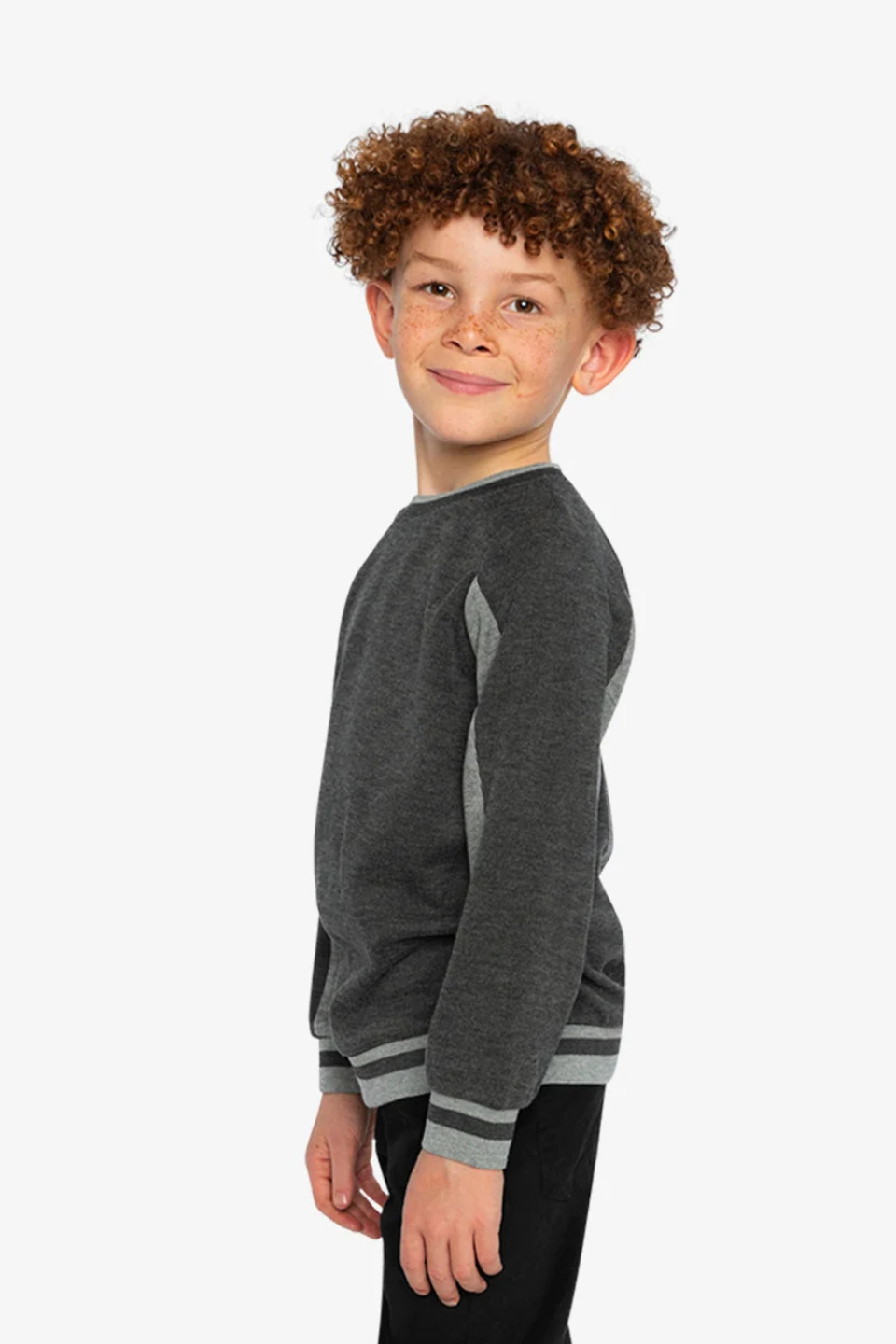 Deux Par Deux Flat Back Rib Sweatshirt