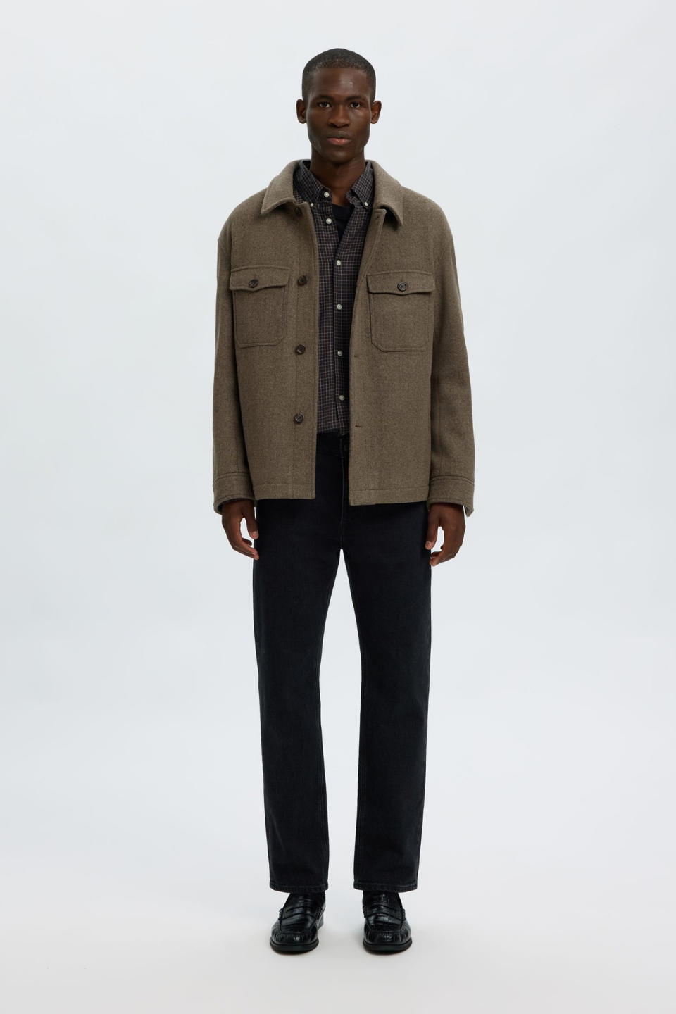 Selected Homme Wool Blend Shacket