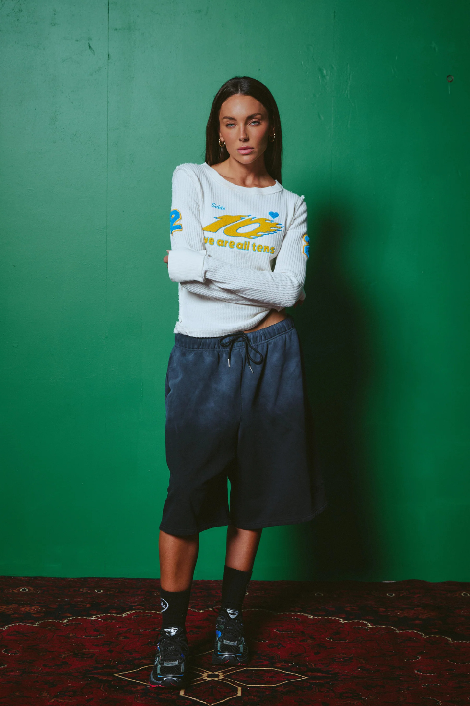 SABBI THE TEN ON REPEAT TOP - OFF WHITE