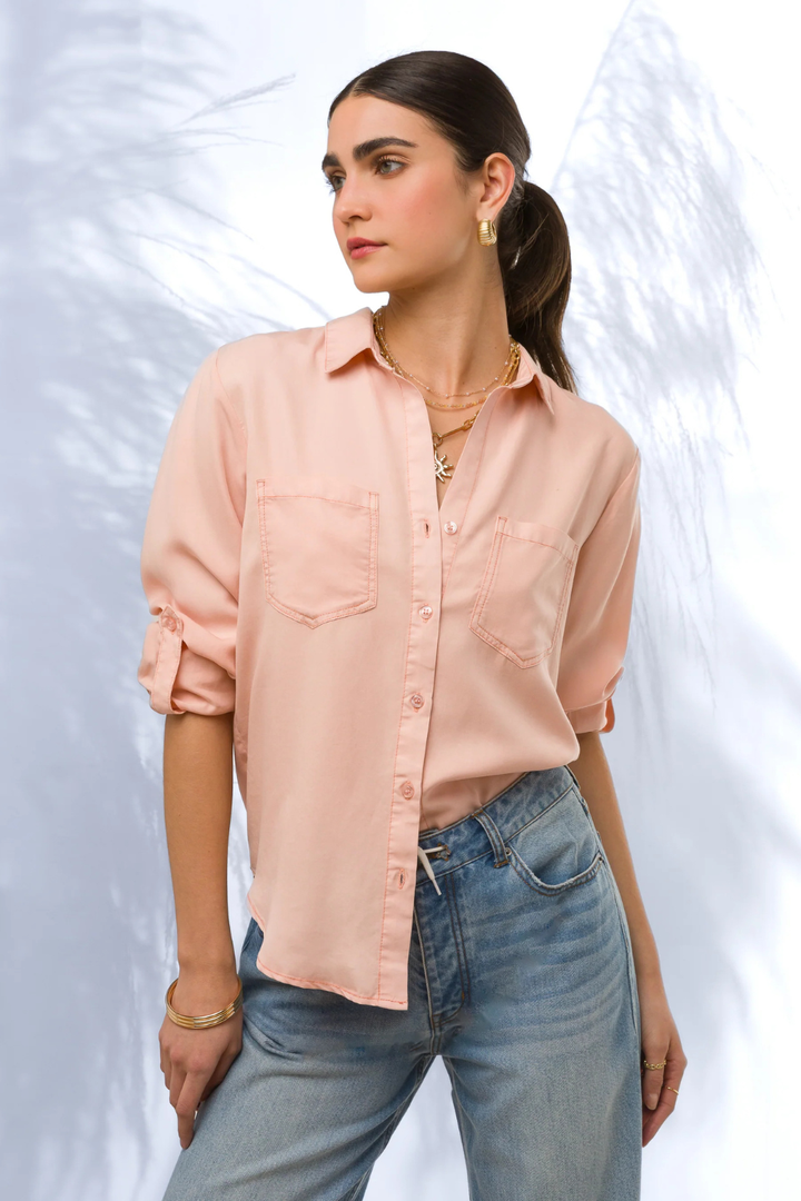Sirena Rose Shirt - Hot Peppers Clothing