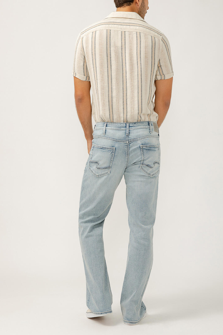 Silver Zac Relaxed Fit Straight Leg Jeans SILVER