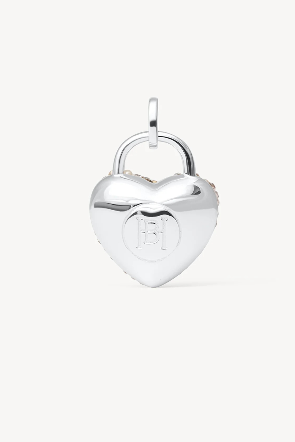 Glitz Sparkle Heart Charm