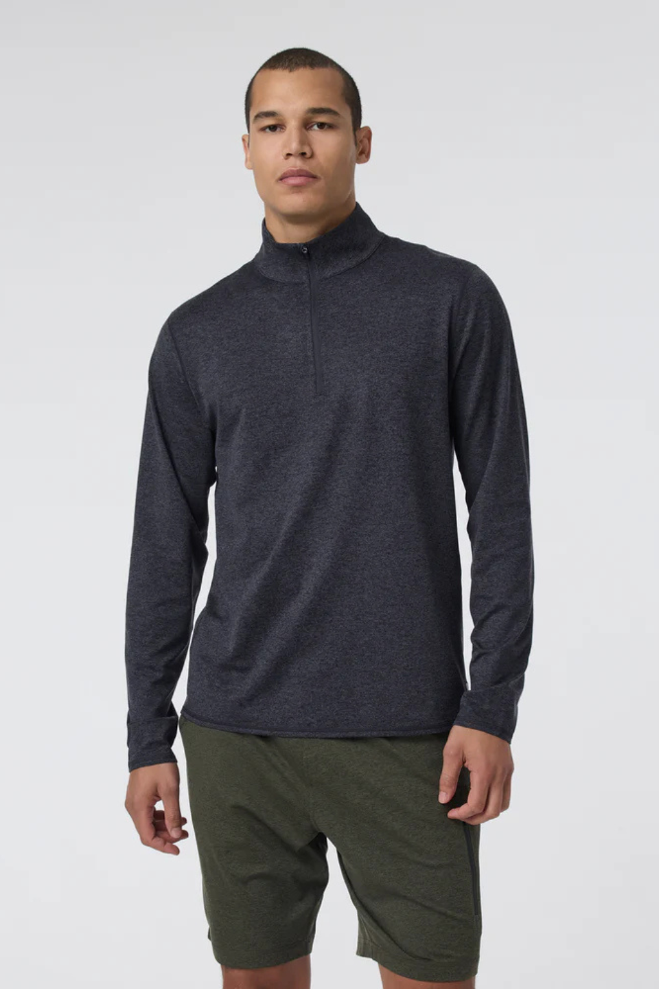 VUORI Ponto Half Zip Mock Neck - Hot Peppers Clothing