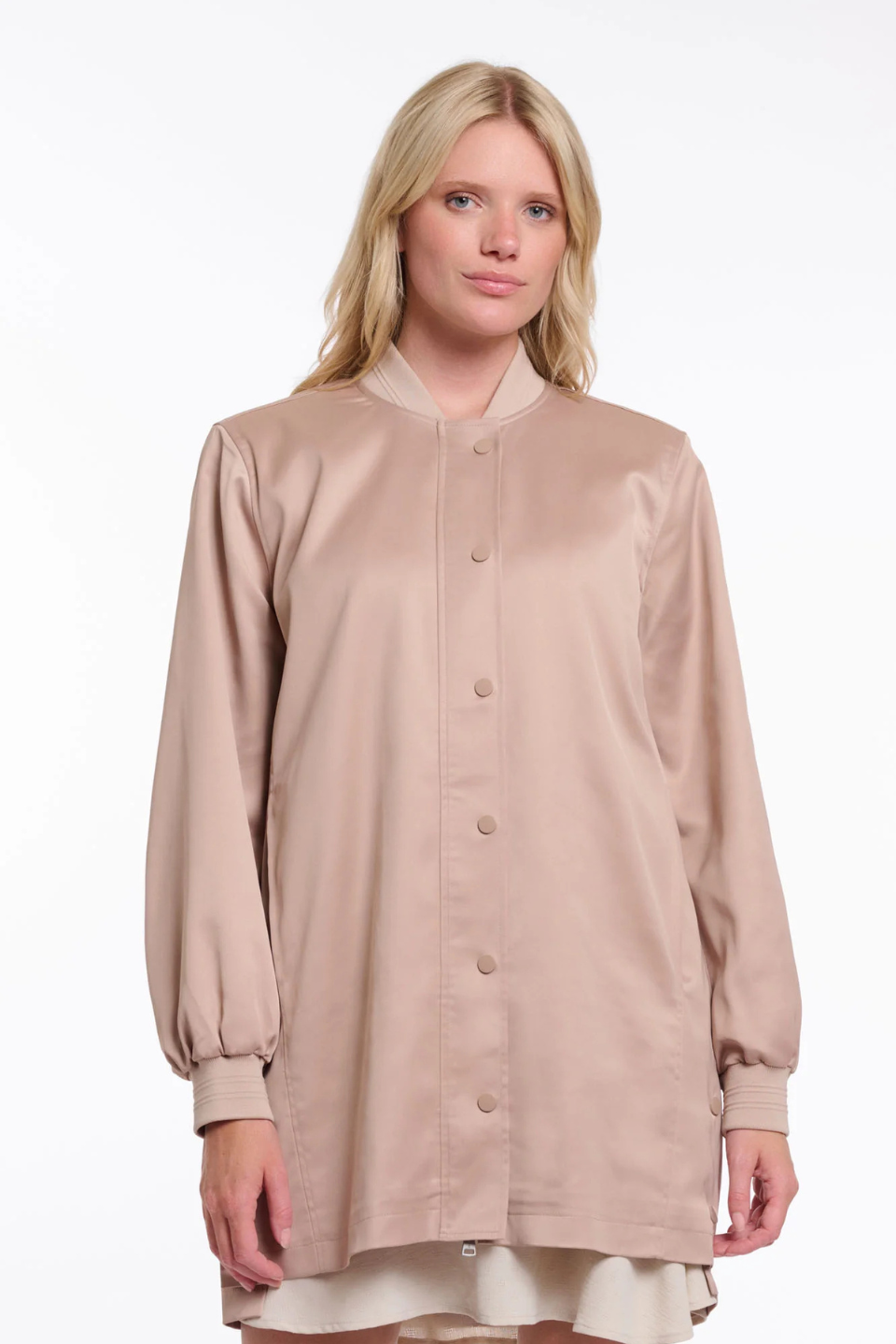 Pina long bomber jacket - Hot Peppers Clothing