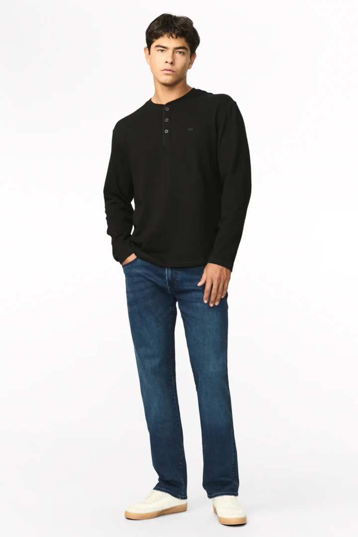 Buffalo Kambo Ribbed Long Sleeve Henley