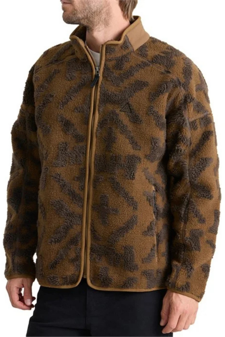 Campover Jacquard Sherpa Zip Fleece