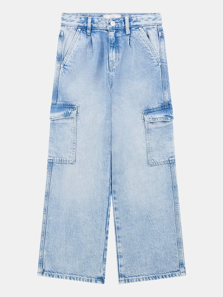 Eco Denim Cargo Pants