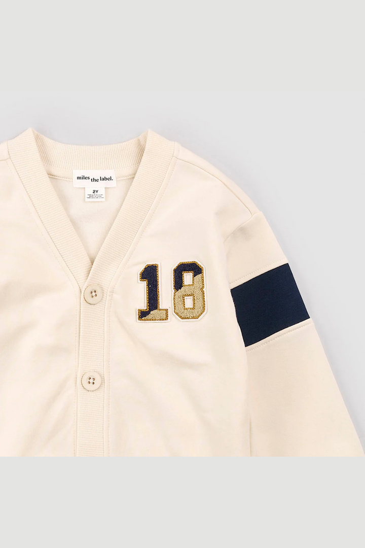 Varsity Birch Knit Cardigan