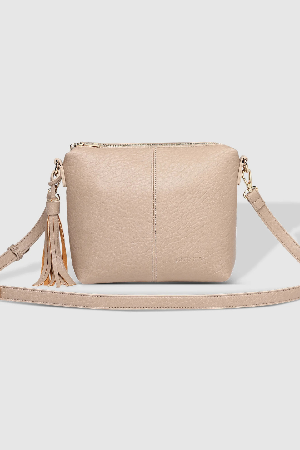 Kasey Textured Crossbody Bag in Putty
