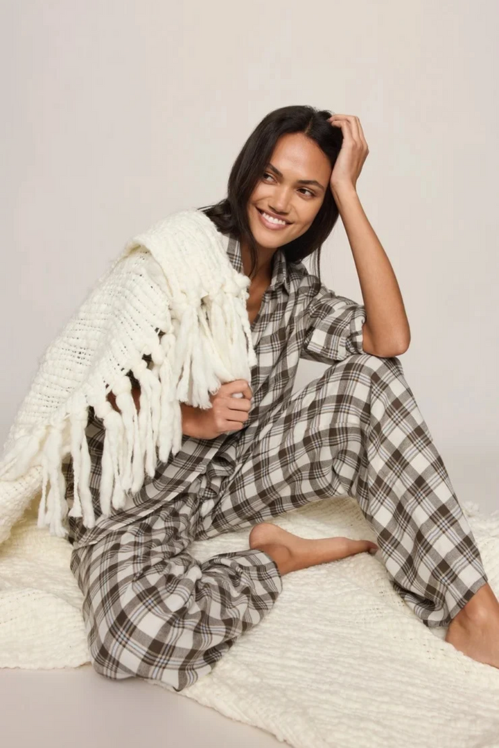 Z Supply Better Off Plaid Flannel Pant