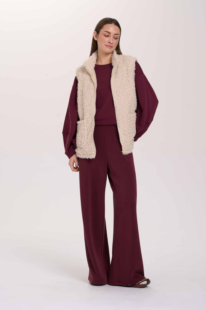 24Colours Ingrid Bouclé Zip Vest
