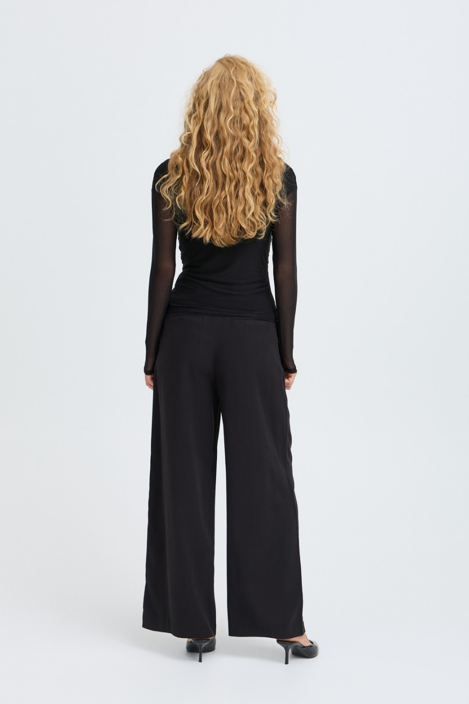b.young Toa Mesh Wrap Top