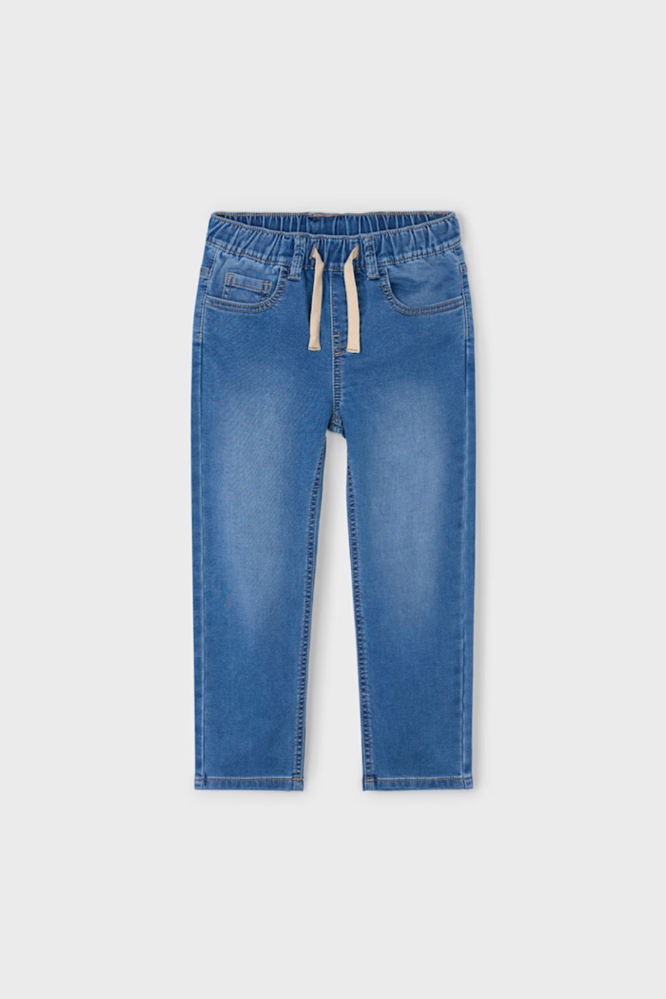 Jogger Jeans With Drawstring Waist