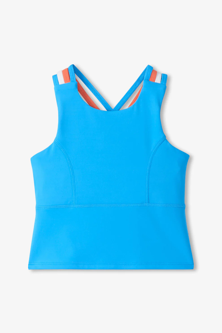 Malibu Blue Strappy Active Tank