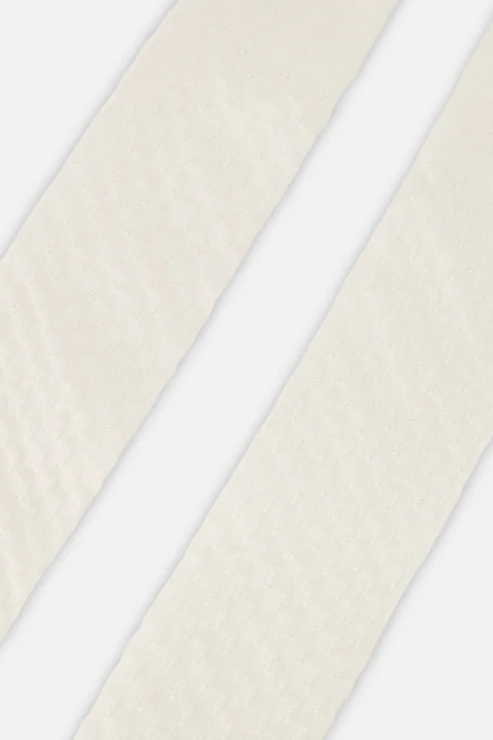 Off-white knit tights
