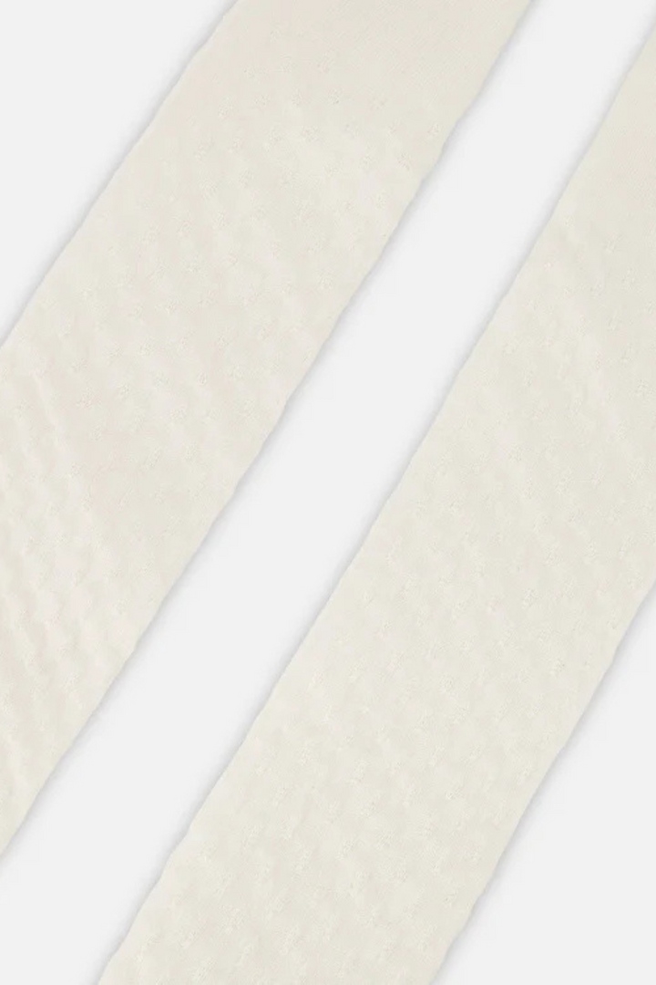 Off-white knit tights