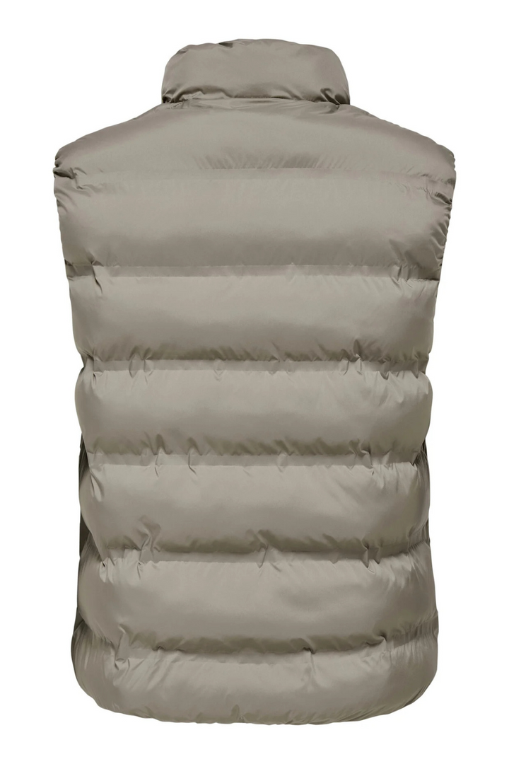 Union Seamless Puffer Vest in Desert Taupe