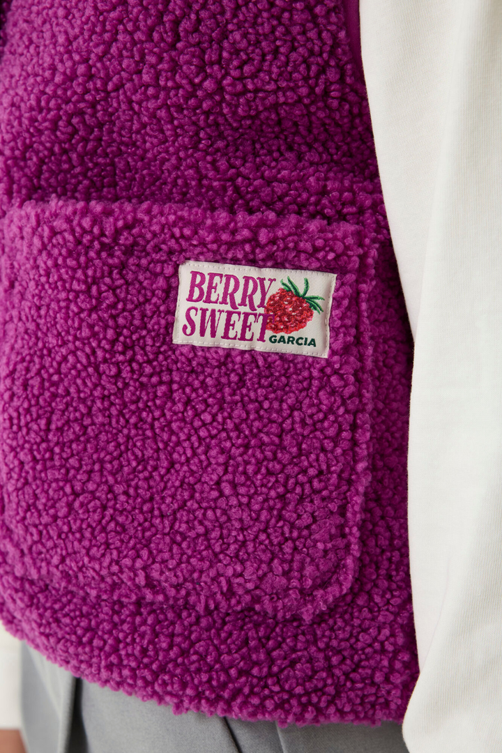 GARCIA Purple Teddy Vest