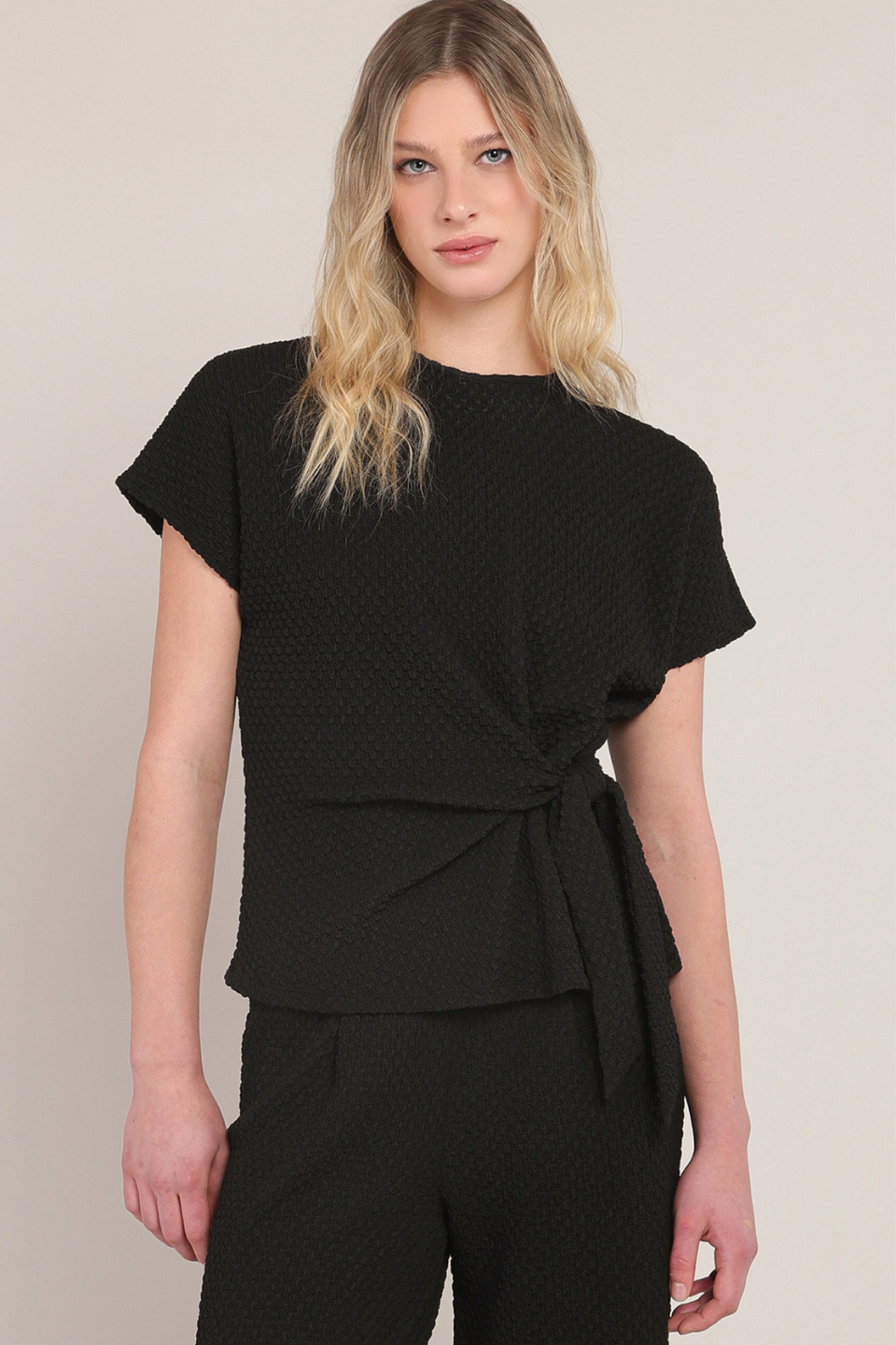 Room 34 Sasha Textured Knot Top