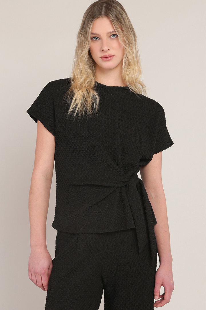 Room 34 Sasha Textured Knot Top