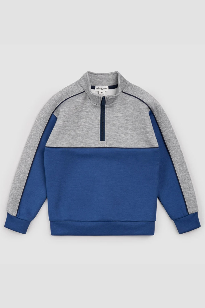 Miles The Label Scuba Knit Half-Zip Pullover