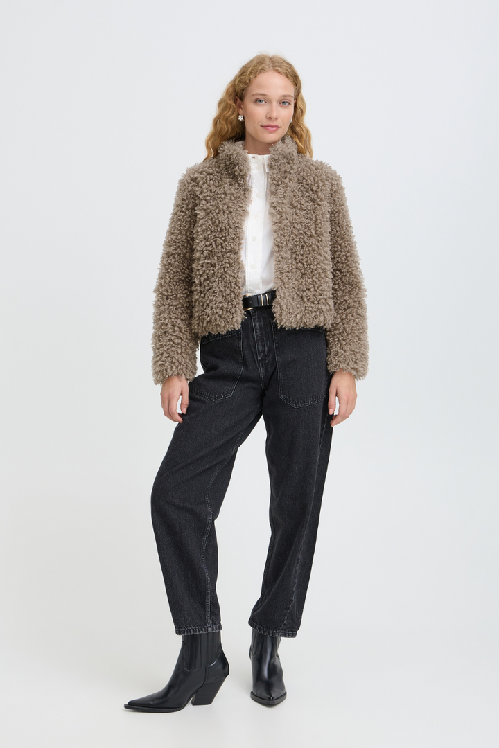 b.young Arinie Faux-Fur Jacket