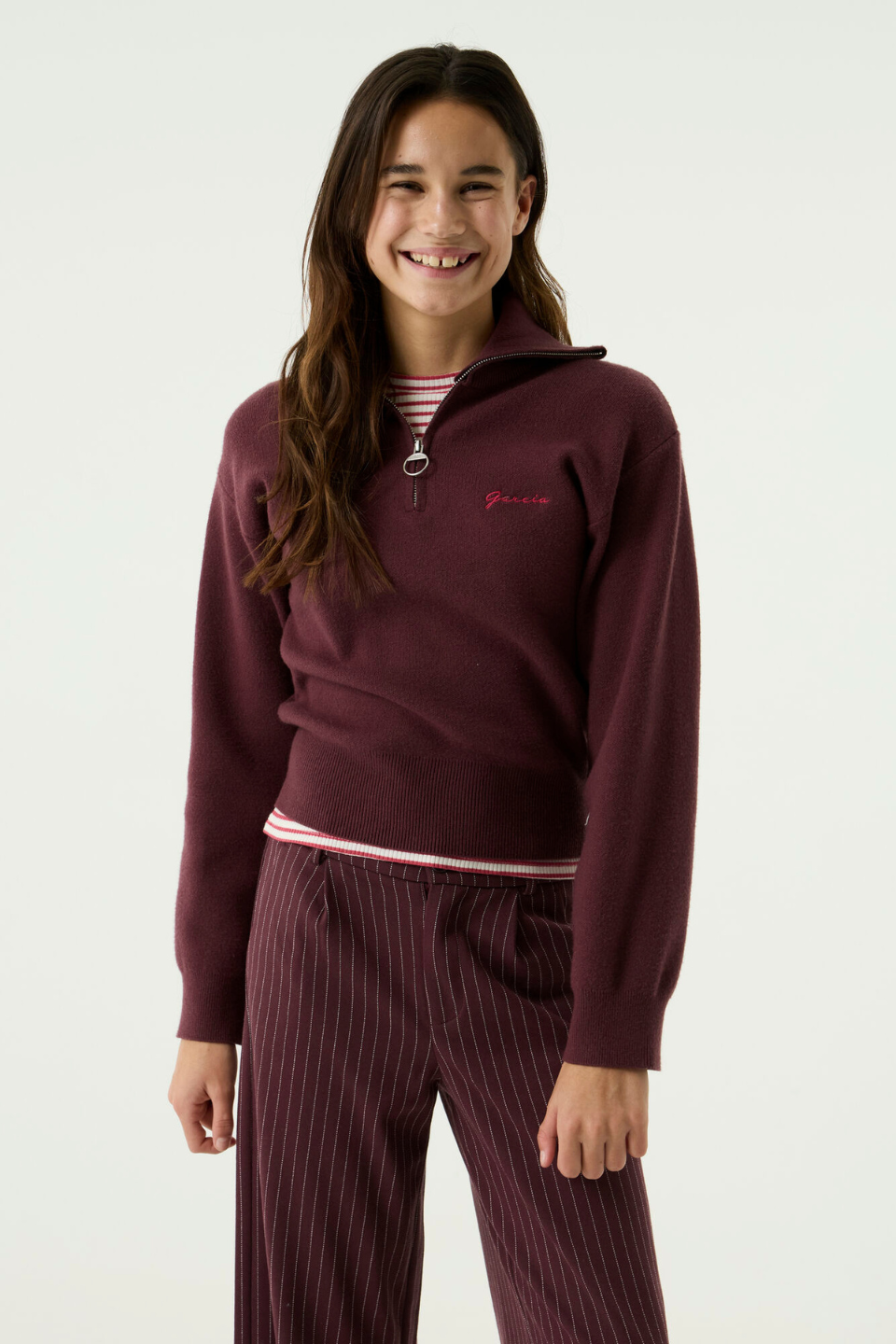 GARCIA Half-Zip Knit Pullover