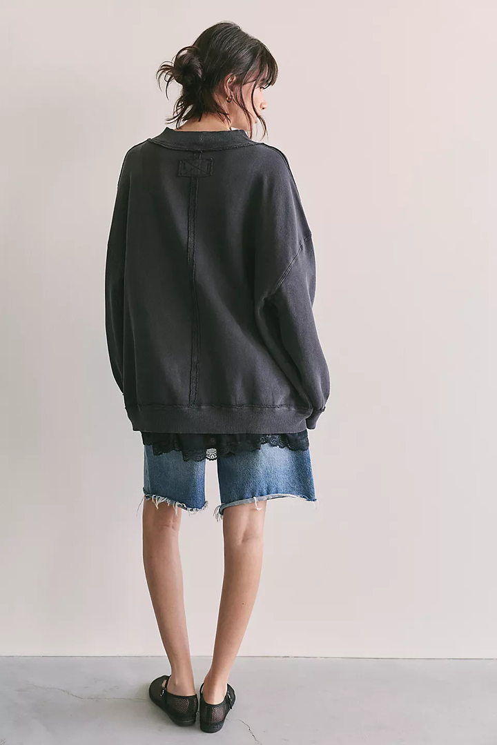 We The Free Palm Spring Turtleneck Graphic Pullover FREE PEOPLE