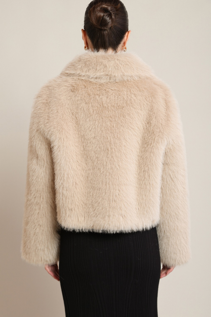 Black Tape Mireille Faux Fur Jacket