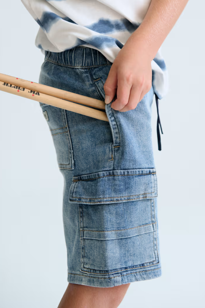 Cargo Denim Shorts - Hot Peppers Clothing