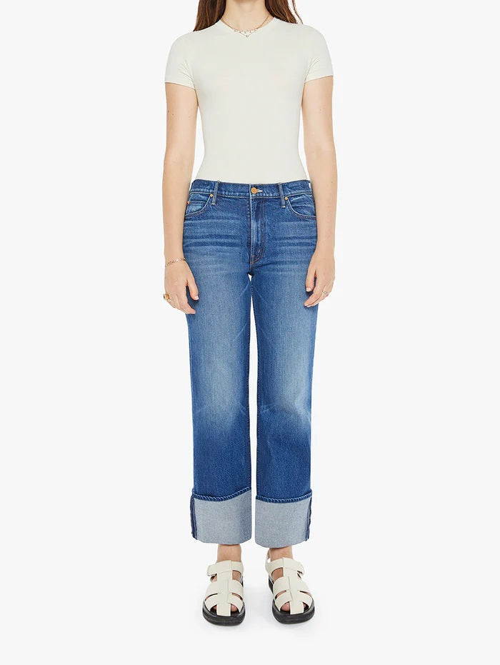 The Checkerboard Duster Flood Cuff Jean - Bunny Hop