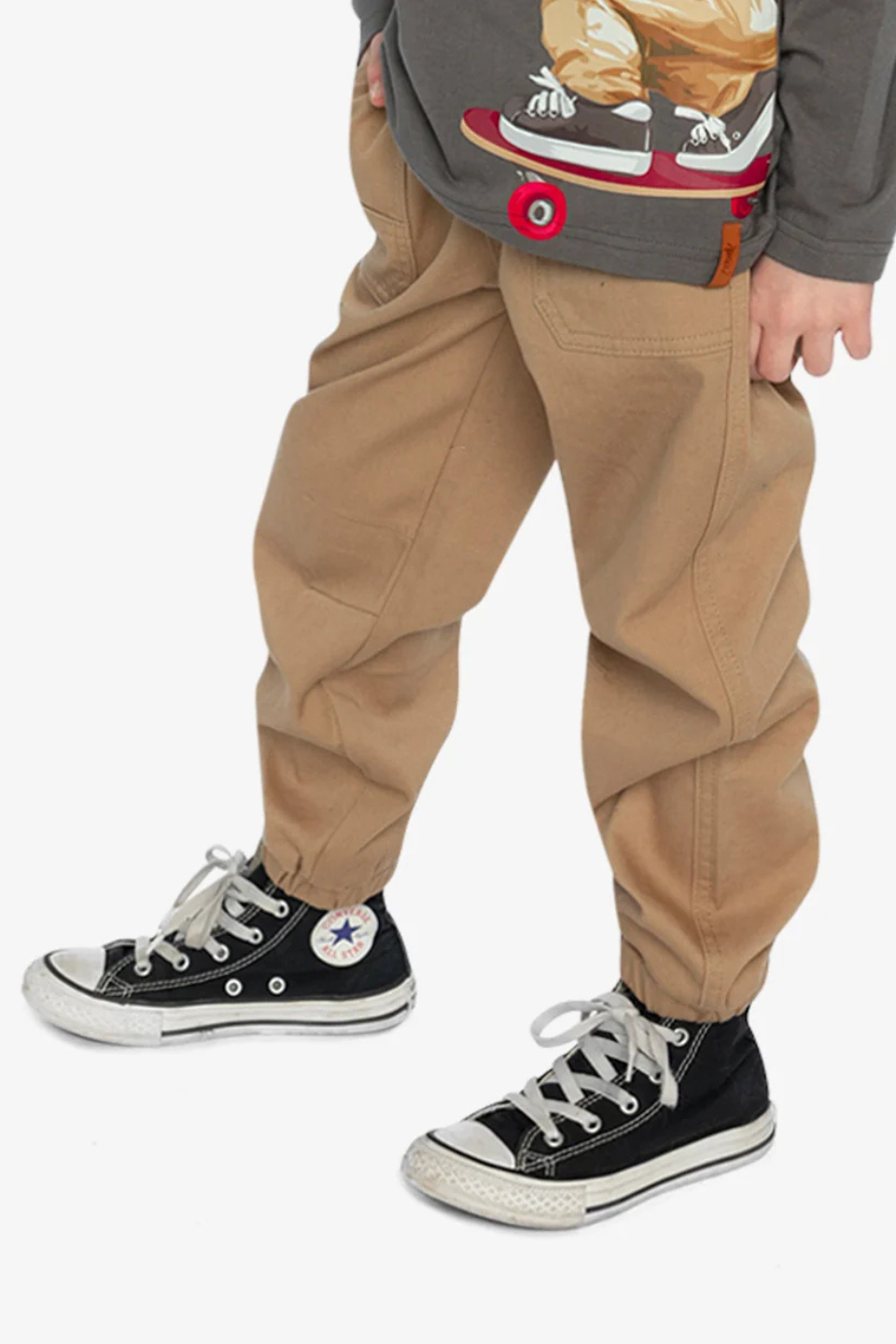 Deux Par Deux Stretch Canvas Jogger Pants
