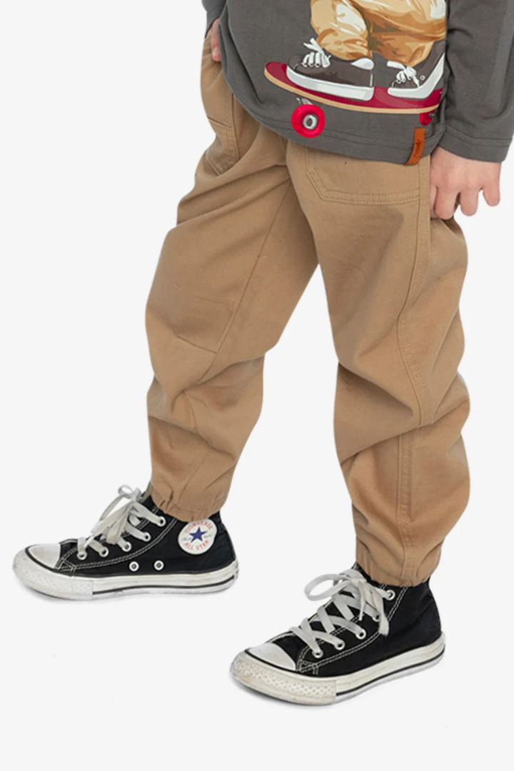 Deux Par Deux Stretch Canvas Jogger Pants