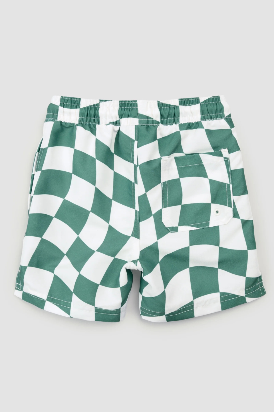 Turquoise Checkerboard Swim Trunks - Hot Peppers Clothing