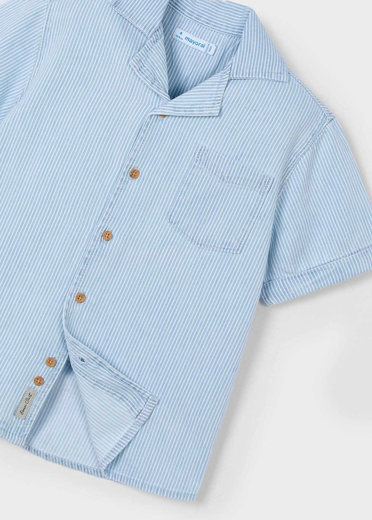 Lightweight Denim Short Sleeved Shirt