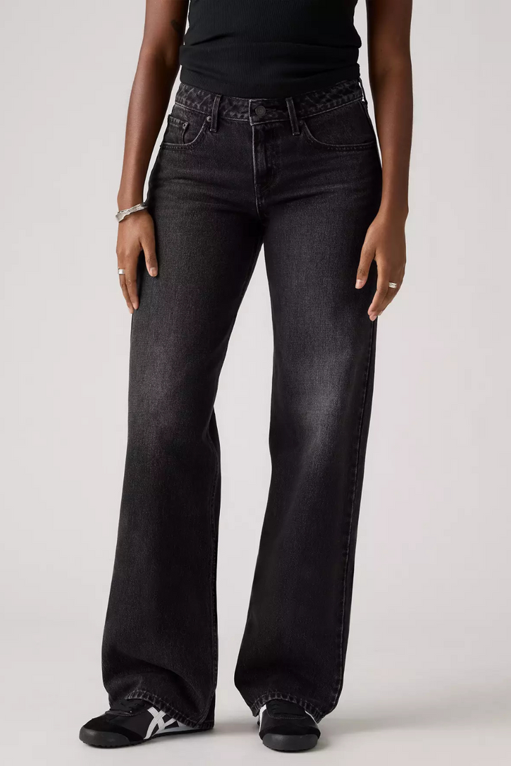 Low Loose Jeans in Tech Storm