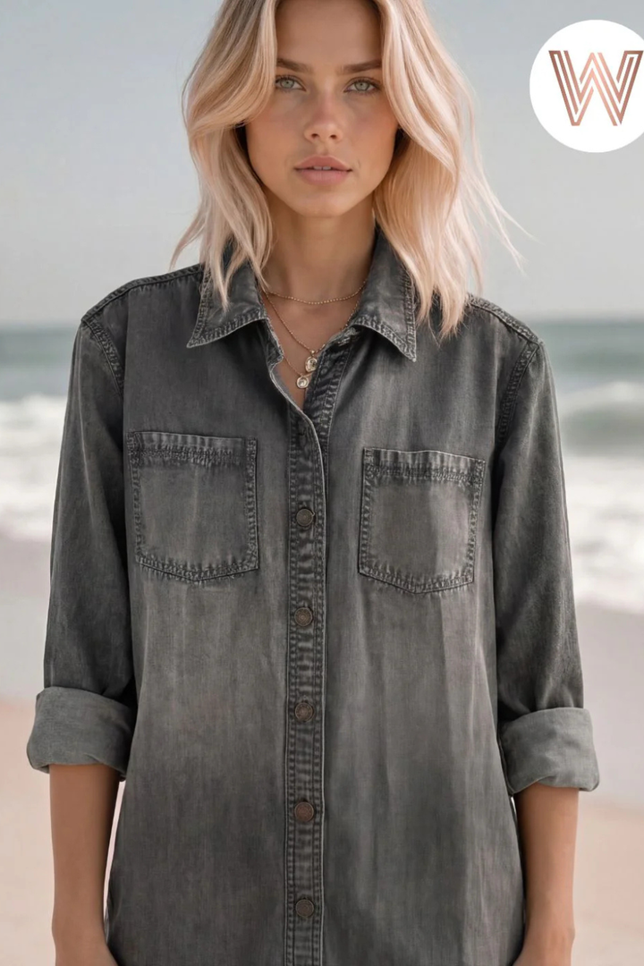 Ash Denim Jacket in Charcoal