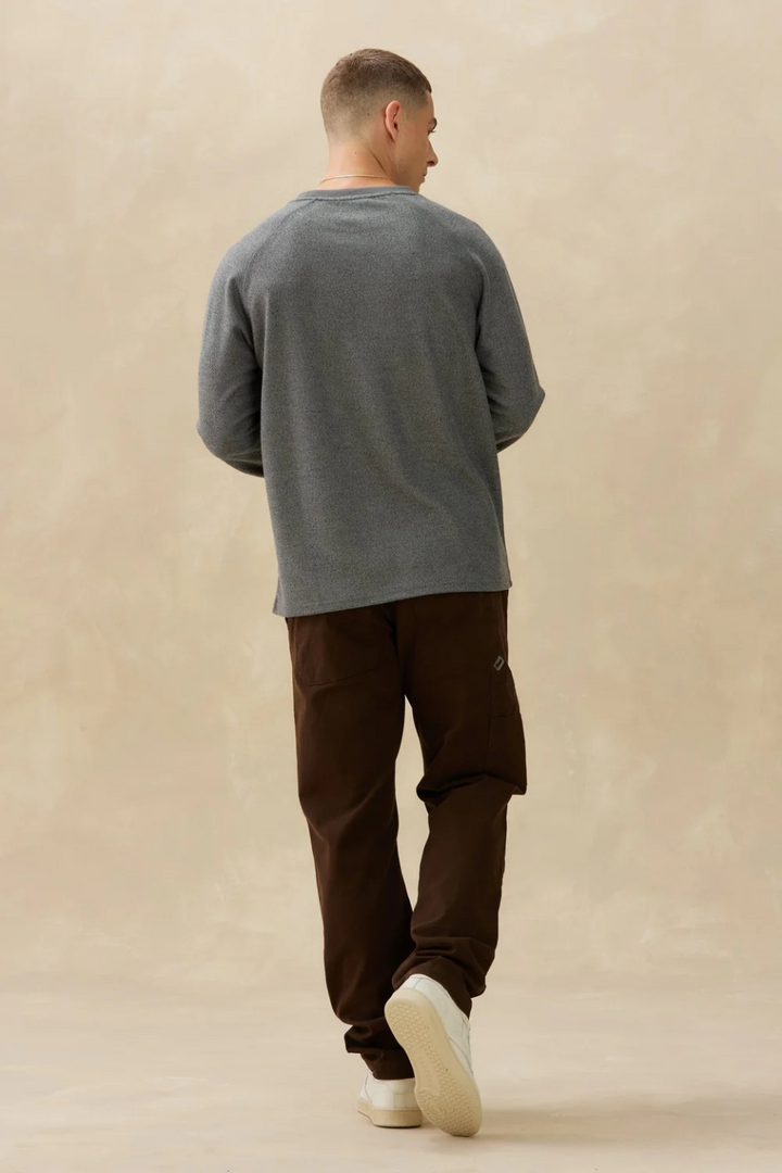 Marled Thermal in Athletic Grey