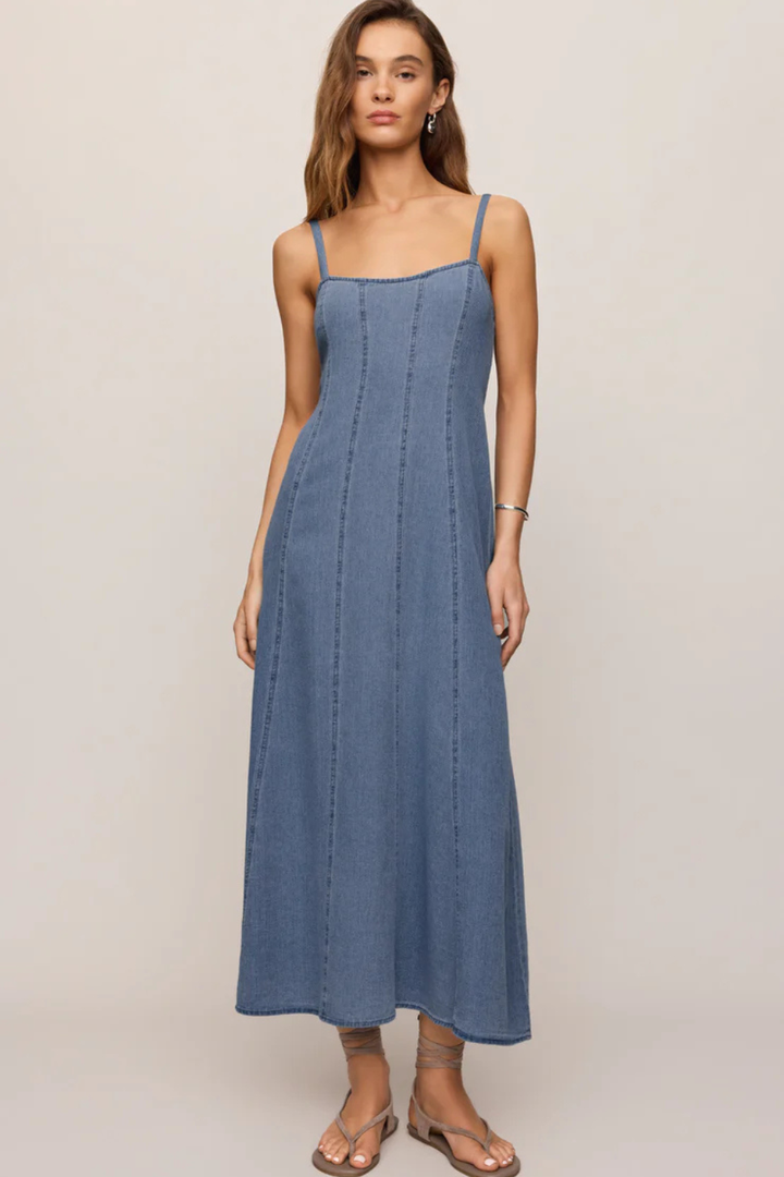 Z Supply Leonora Denim Midi Dress