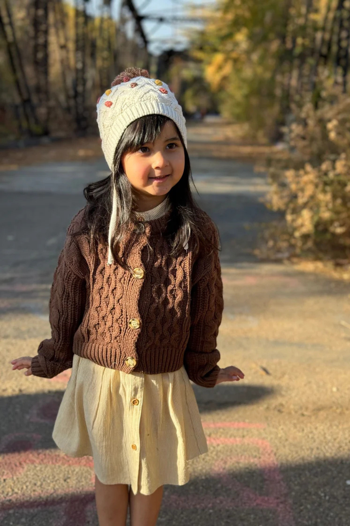 Evelyn Cardigan in Brown