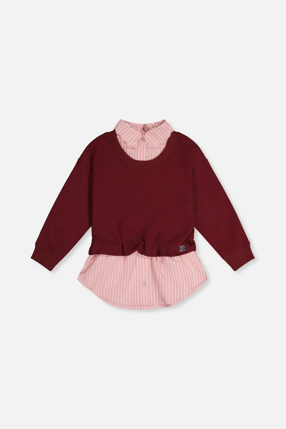 Deux Par Deux Fake Two Layer Sweater