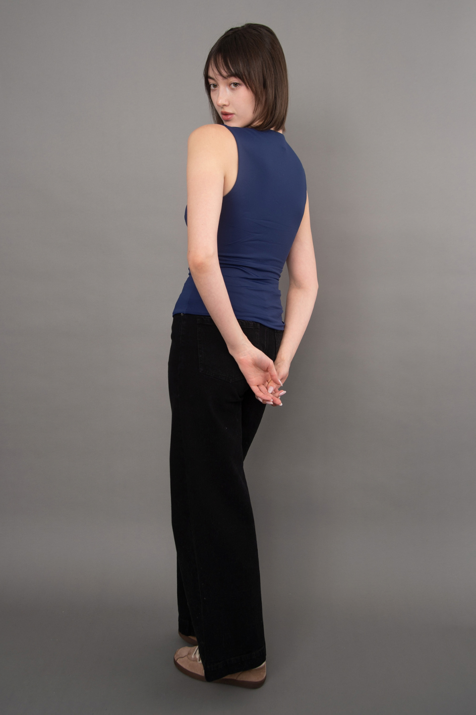 Second Skin by RD Style Claudette V-Neck Top with Bra Cups