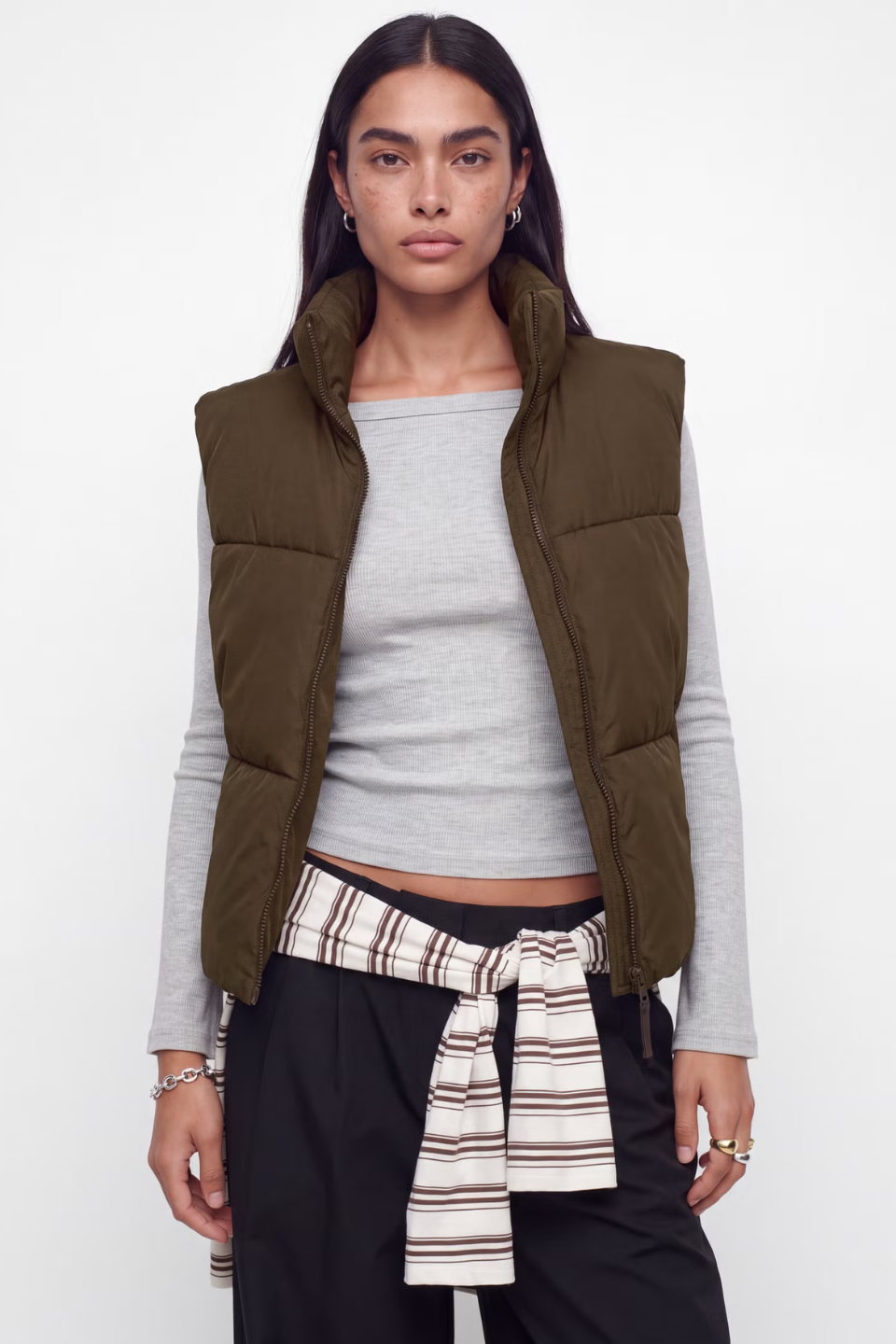 JJXX Maeve Stand Collar Puffer Vest