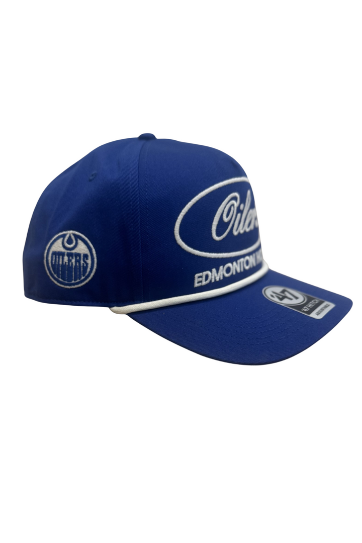 Edmonton Oilers '47 NHL Royal Foundation Rope Hitch Snapback Hat