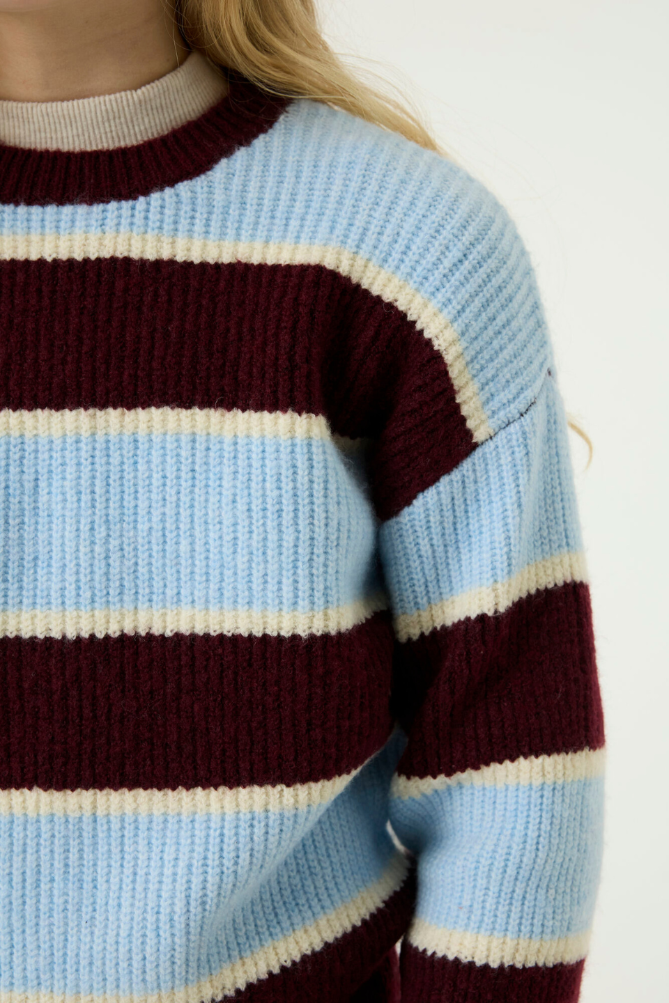 GARCIA Striped Knit Sweater
