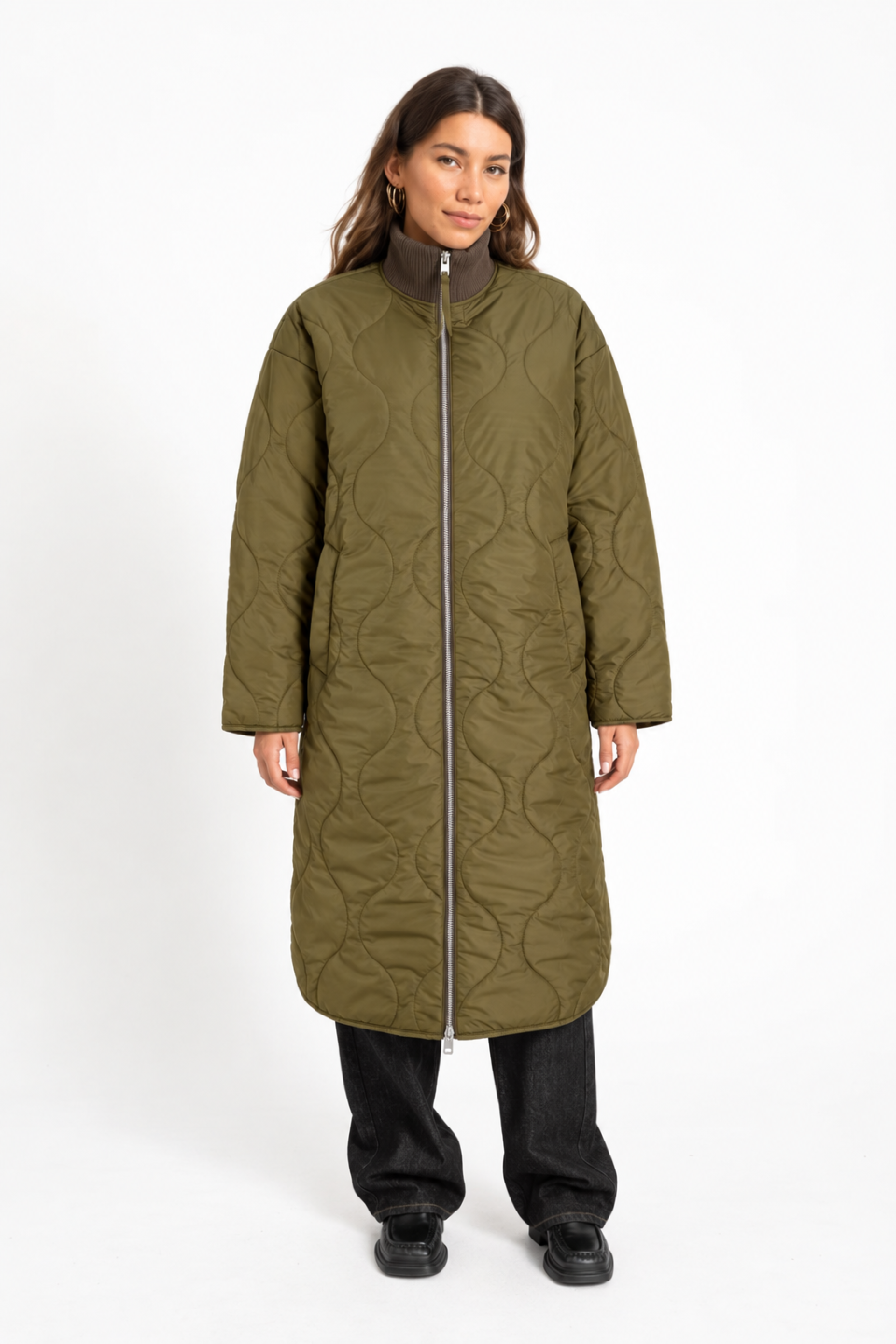 JJXX Serena Long Quilted Coat