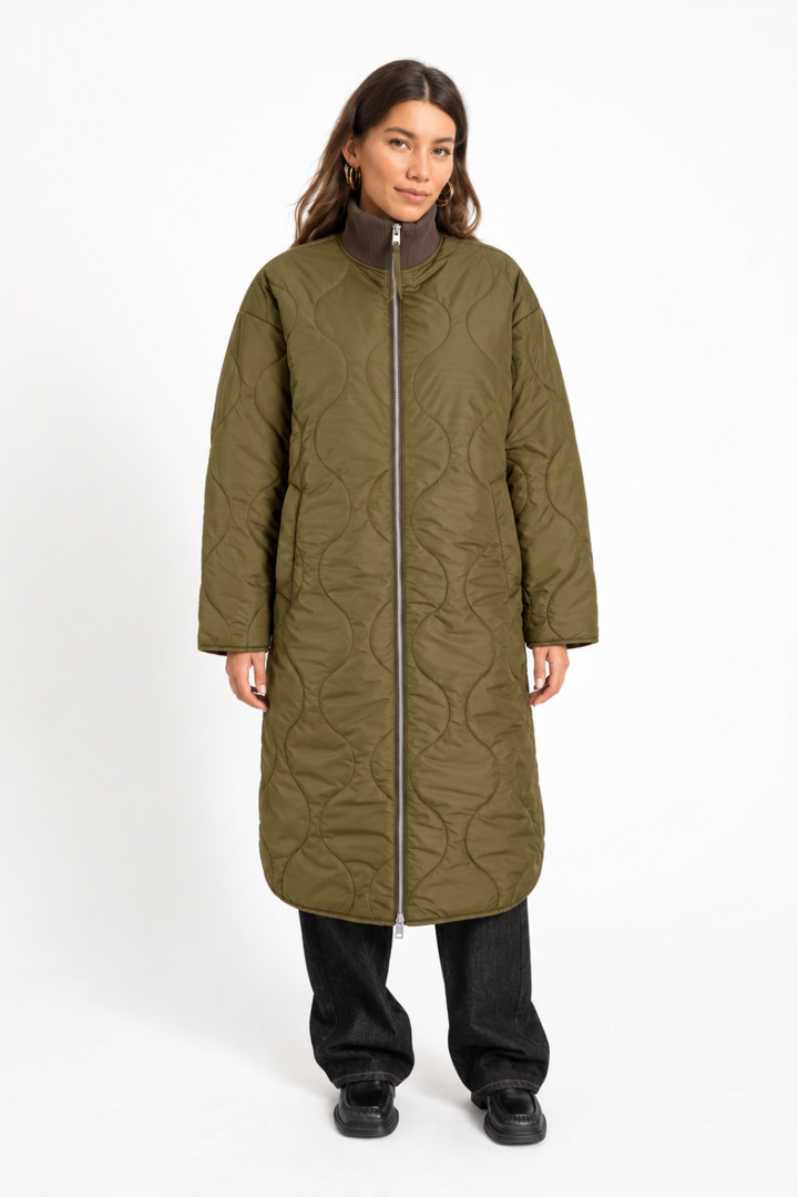 JJXX Serena Long Quilted Coat