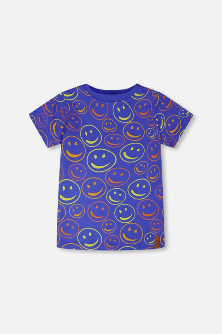 Organic Cotton Jersey Smiley T-Shirt