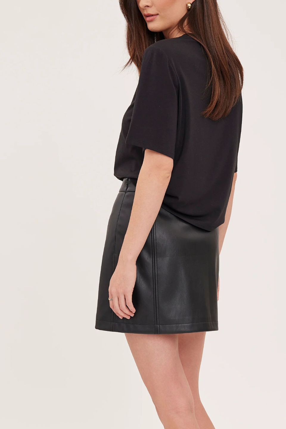 Chrissy Vegan Leather Mini Skirt